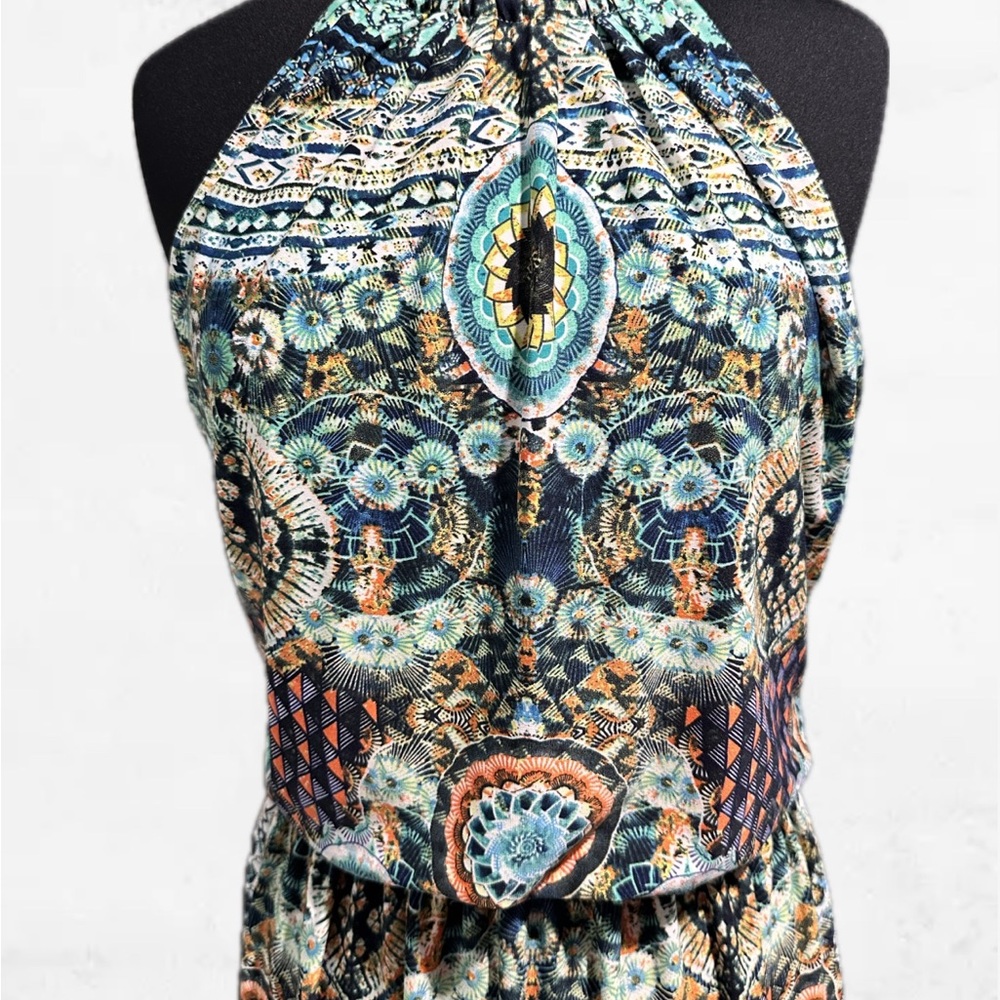 Bisou Bisou Multicolor Patterned Maxi Dress